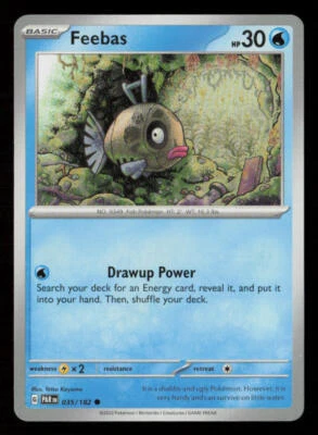 Feebas SV04: Paradox Rift #035/182 Common Pokemon Card - Image 1 of 2