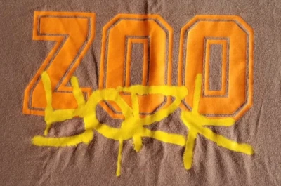 Camiseta para mujer ZOO YORK marrón manga corta estampado gráfico pequeña grande Foto 1 de 4