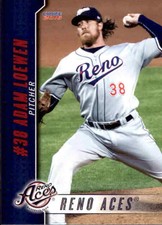 2016 Reno Aces Choice #25 Adam Loewen Scottsdale Arizona AZ Baseball Card
