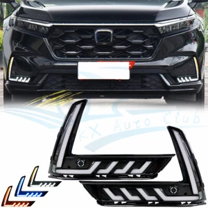 Luces de circulación diurna LED DRL con luces de señal de giro para Honda CRV 2023-2024 z - Imagen 1 de 11