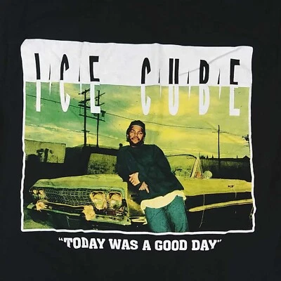 Ice Cube Today Was a Good Day Black T-Shirt Size Small 34 - Image 1 of 3