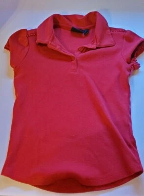 Uniforme Escolar Nautica Rojo Manga Corta Polo Niña Talla Pequeña (7) Foto 1 de 4