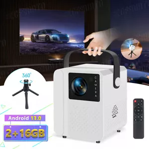 4K Projector DoIby Netflix 50000LMS 1080P 5G WiFi Bluetooth Video Home Theater - Picture 1 of 33