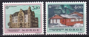 Norway 1990 Yvert 1005/06 Europe CEPT Architecture MNH VF - Picture 1 of 1