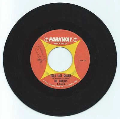 TEEN 45 THE DOVELLS YOUR LAST CHANCE ON PARKWAY  VG ORIGINAL - Image 1 of 2