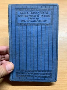 1924 "SELECTIONS FROM MATTHEW ARNOLD'S POETRY" SMALL HARDBACK BOOK (P2) - Picture 1 of 16