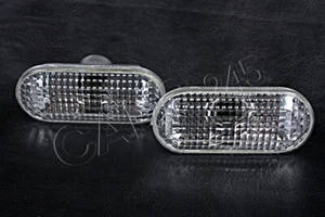 2003- FORD C-Max Focus Fiesta Fusion White Side Marker Lights Left + Right Pair  - Picture 1 of 6