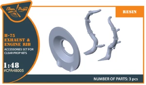 Clear Prop! CPA48005 Hawk H-75 M/N/O resin exhaust for CP kits CP4803/CP4804 - Picture 1 of 3