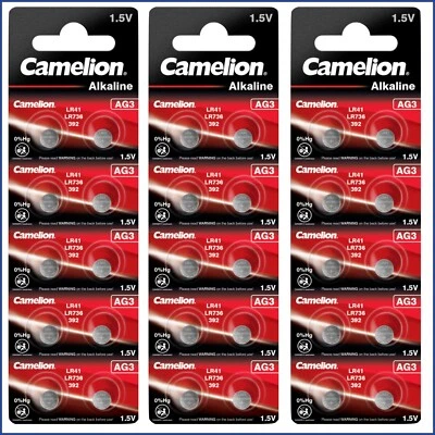 Knopfzellen AG3 LR41 SR41 392 736 Uhrenbatterien Alkaline Batterien ✅ MHD 2029 ✅ - Bild 1 von 4