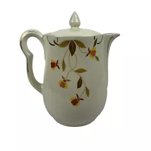 Vintage Halls Superior Ceramic Jewel Autumn Leaf Coffee/Tea Pot with Lid - Picture 1 of 6