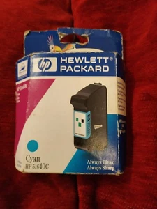 HP 40 Cyan Neu Original Deskjet 1200c 1600c Tintenpatrone 42ml 51640CE - Bild 1 von 4