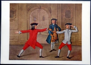 “Thomas Hollis Fencing with Mr. Martin” (J. Green, 1746), Harvard University - Picture 1 of 2