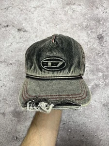 DIESEL GORRO DESTEÑIDO DESGASTADO SOMBRERO DENIM - Imagen 1 de 3