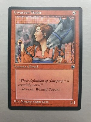 Dwarven Trader, MTG Homelands (1995) Common Red Creature NM - Image 1 of 2