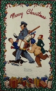 Acolchado, Norman Rockwell colgante de pared o puerta, ¡acabado y listo para usar! - Imagen 1 de 5