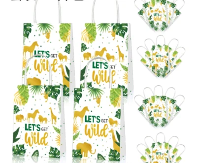 12PCS Souvenir Bag Safari Favor for Kids Jungle Themed Birthday Party Christmas  - Image 1 of 4