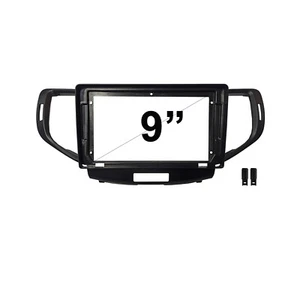 9" FACIA KIT Fascia Dash Plate Panel For Honda Accord Euro 2008-2015 Black CP - Imagen 1 de 2