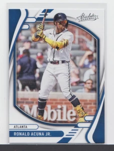 RONALD ACUNA Jr. : MLB 2022 PANINI ABSOLUTE - CARD No # 30 - Picture 1 of 2
