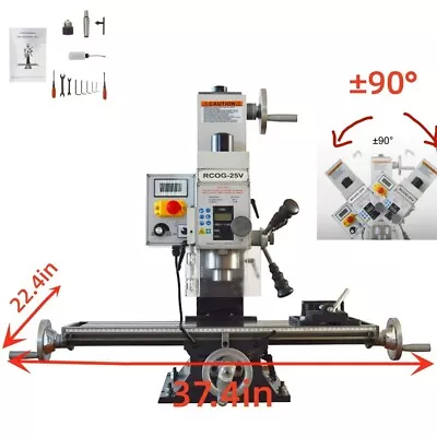 HAYWHNKN® 110V R8 Micro Drilling and Milling Integrated Machine RCOG-25V Drilling Machine