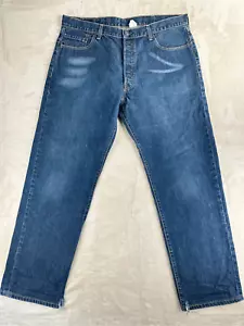 Vintage Levis Jeans 501 Herren 38x31 blau Denim gerades Bein Knopfleiste (Etikett-40x32) - Bild 1 von 8