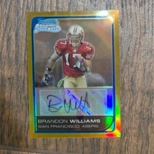 2006 Bowman Chrome Gold Refractor /50 Brandon Williams RC #264