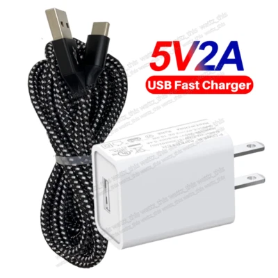 For Samsung Galaxy 10W Fast Charger Kit Wall Block with 10Ft USB C Type C Cable - Image 1 of 4