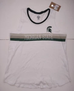 L (12-14) Women Rivalry Threads Michigan State Spartans NCAA Tank Top ladies NWT - Picture 1 of 6