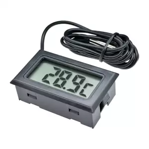 Termometro digital sonda 1m externa temperatura lcd acuario congelador Negro C-2 - Imagen 1 de 7