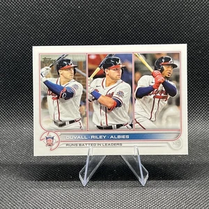 2022 Topps Series 1 Adam Duvall Austin Riley Ozzie Albies #181 - Picture 1 of 2