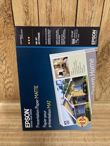 Epson Präsentationspapier matt Tintenstrahldrucker A3+ 13" x 19" 100 Blatt Neu - Bild 1 von 3