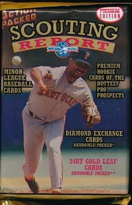 1994 ACTION PACK SCOUTING REPORT BASEBALL PACK 6 KARTEN PRO PACKUNG - Bild 1 von 2