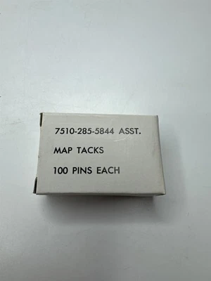 Vintage Pioneer Mfg Co Brooklyn NY Approx. 100 Map Tacks Pins Nostalgic - Image 1 of 2