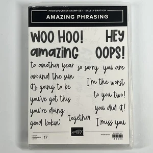 Stampin' Up! INCREÍBLE FRASEO 17 Piezas Fotopolímero Set de 17 Sellos - Imagen 1 de 2