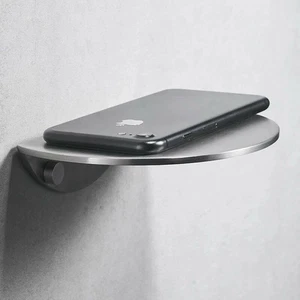 Estante de almacenamiento de acero inoxidable 304 para teléfono de baño de níquel cepillado ~ - Imagen 1 de 12