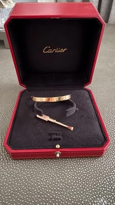 1/2 cartier любовь браслет 17 розовое золото - Изображение 1 из 2