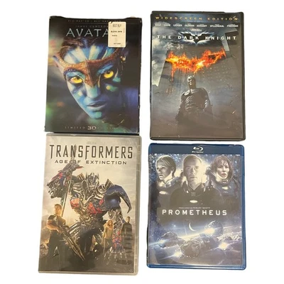 DVD Mixed Lot Avatar 3D , Batman The dark Night , Prometheus , Transformers Foto 1 de 4