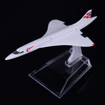 1:400 Airplane Plane Concorde G-BOAC Diecast Airlines Aircraft Model cr - Image 1 of 4
