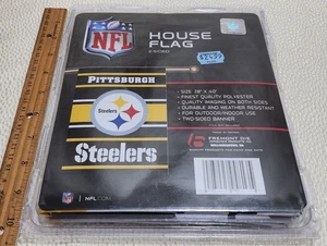 Logo Brands Pittsburgh Steelers House Flag 24"x40" Official - NEW - Picture 1 of 5