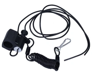 Interruptor de apagado kmx24 con correa se adapta a Speedway, Trial, Jet Ski negro - Imagen 1 de 2