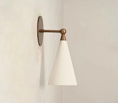 Pair Of 2 Mid Century Modern Wall Sconce Antique Brass Sputnik Stilnovo Light - Image 1 of 4