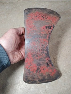 Cabezal de hacha de crucero de plomada de doble broca de colección 3 lb. 8 oz. Bonito B-1 de 10" de largo Foto 1 de 4