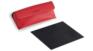 NEW GUESS RED CASE AUTHENTIC EYEWEAR EYEGLASSES GLASSES CASE ONLY - Picture 1 of 2