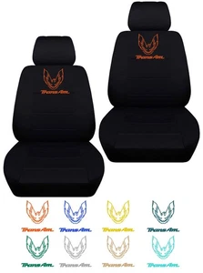 Fundas de asiento de auto negras para Pontiac Firebird Trans AM 1993-2002 con diseño de pájaro - Imagen 1 de 12