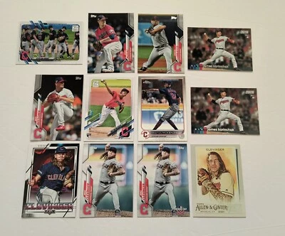 Guardians Lot Rookie Card Rc 2021 Topps Triston McKenzie 319 James Karinchak Rc - Image 1 of 4