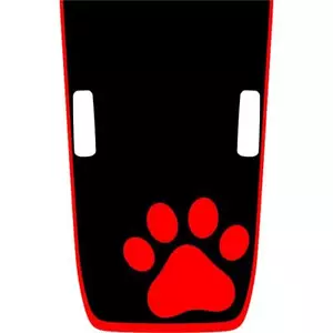 Fits 2018-2024 Jeep JL Wrangler JT Gladiator Rubicon Hood Graphic - Paw Print - Picture 1 of 17