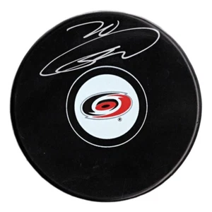 Sebastian Aho autographed signed puck NHL Carolina Hurricane JSA COA - Picture 1 of 2