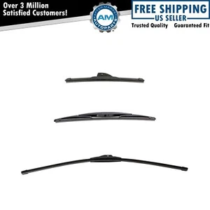 Trico Tech & Exact Fit Windshield Wiper Blade Front & Rear 3pc Set - Picture 1 of 5