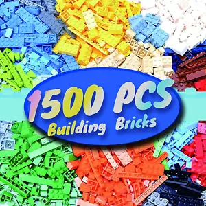 1500 Pieces Building Bricks, Classic Bulk Small Blocks, Classic Building Bricks - Picture 1 of 8