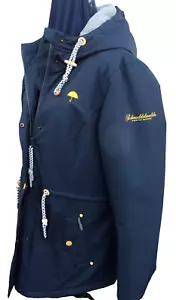 Schmuddelwedda XL Damen Jacke Anorak Regenparka Marineblau leicht gefüttert - Bild 1 von 8