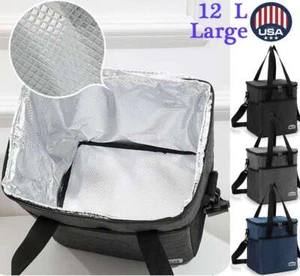 Tactical Lunch Bag Insulated Box Holder Men Military Lunch Cooler Shoulder Strap - Picture 1 of 15